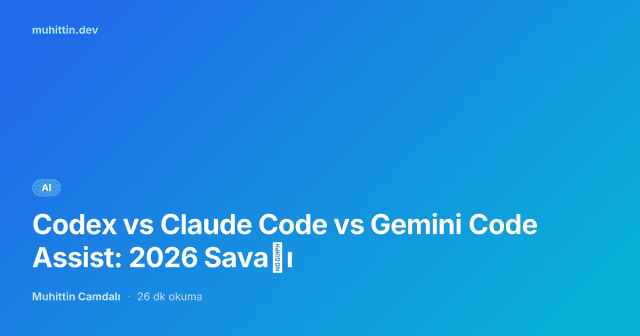 Codex vs Claude Code vs Gemini Code Assist: 2026 Savaşı
