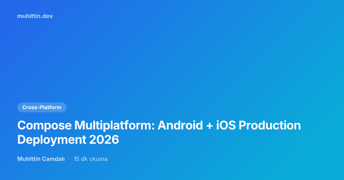 Compose Multiplatform: Android + iOS Production Deployment 2026