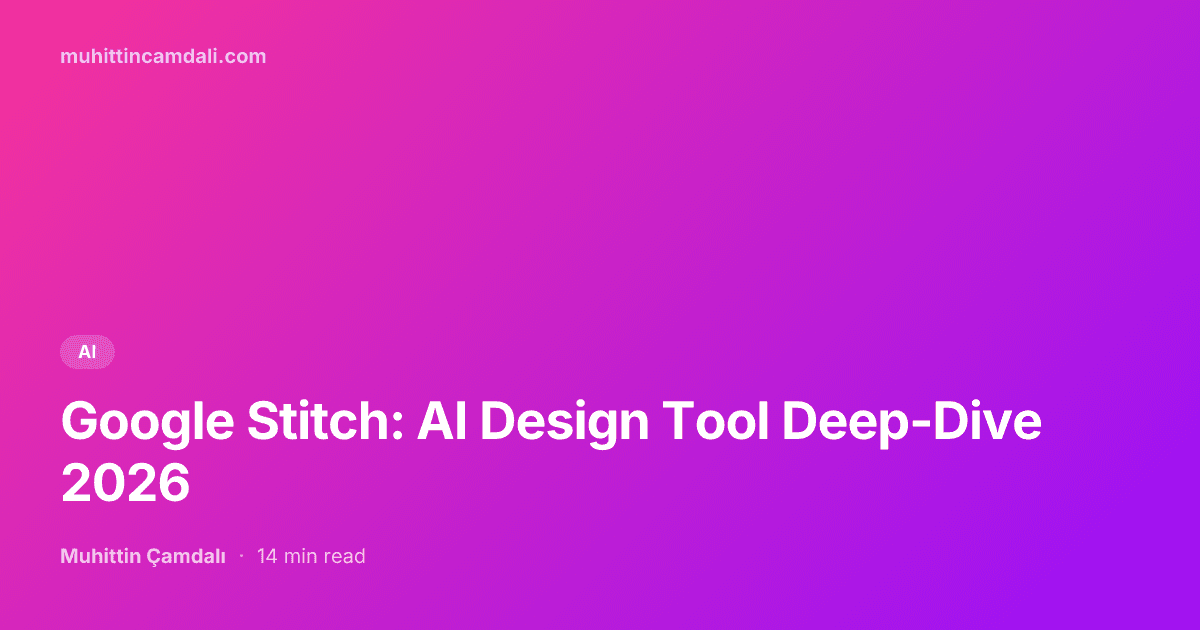 Google Stitch: AI Design Tool Deep-Dive 2026