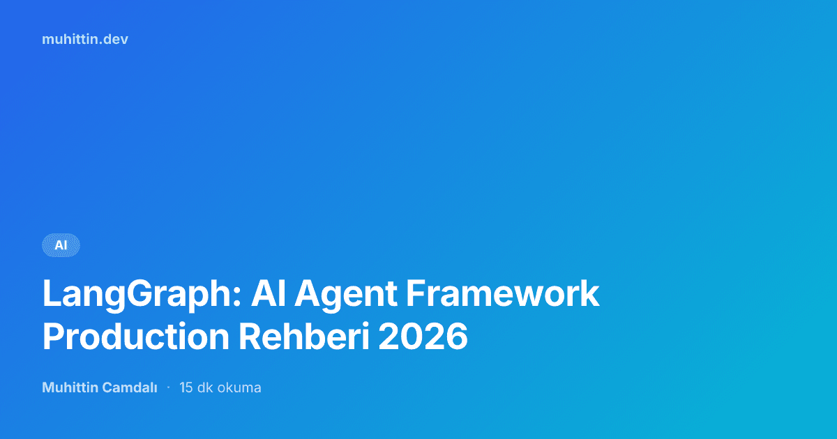 LangGraph: AI Agent Framework Production Rehberi 2026