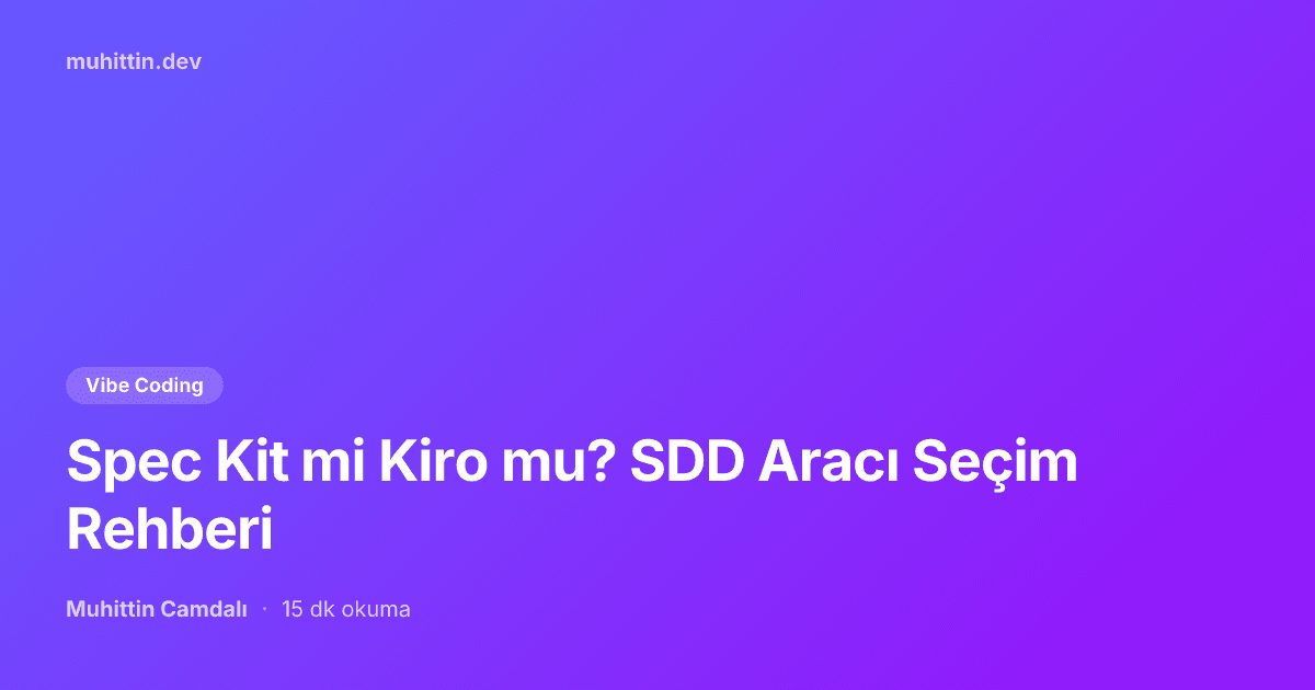 Spec Kit or Kiro? An SDD Tool Selection Guide