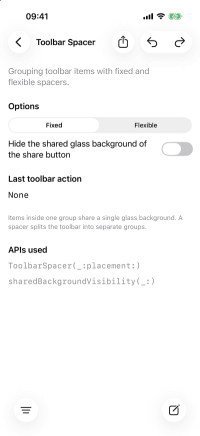 Toolbar-Spacer-Demo