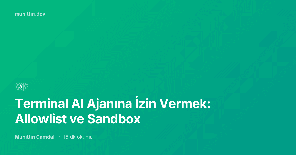 Terminal AI Agent Permissions: Allowlist & Sandbox